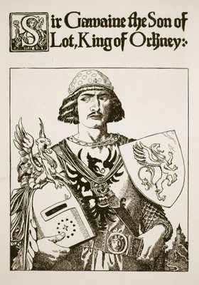 Sir Gawaine the Son of Lot, King of Orkney, illustration from The Story